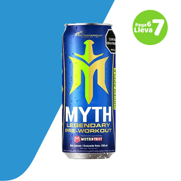 Paga 6 Lleva 7 MYTH Energy Drink 250ml Nutramerican  💥 Super Promo 💥