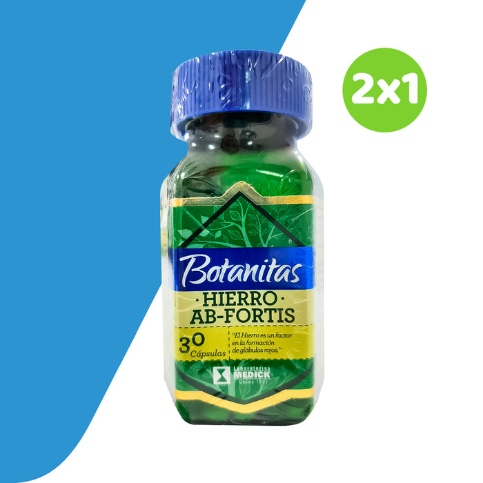 2x1 Hierro AB-Fortis 30 cáp Botanitas 💥 Super Promo 💥