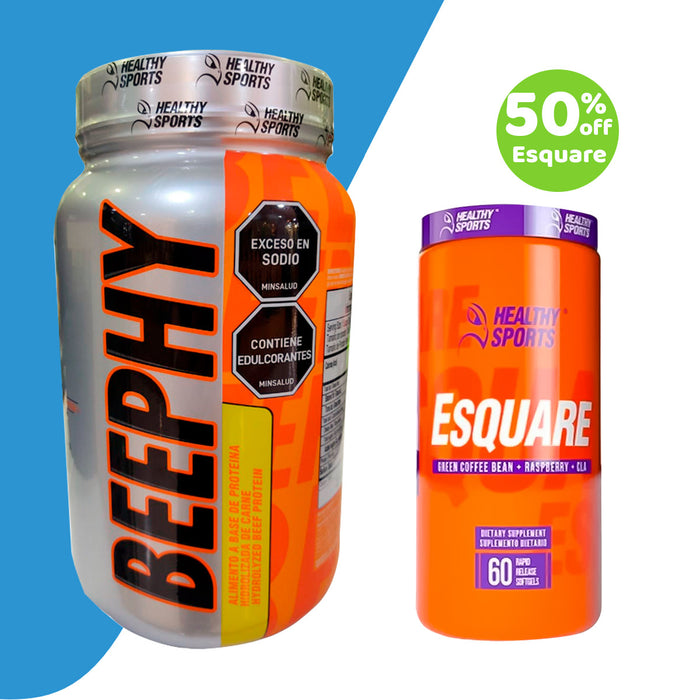 50 Off Esquare 60 Softgels por compra de Beephy 2lb  HEALTHY SPORTS 💥 Super Promo 💥