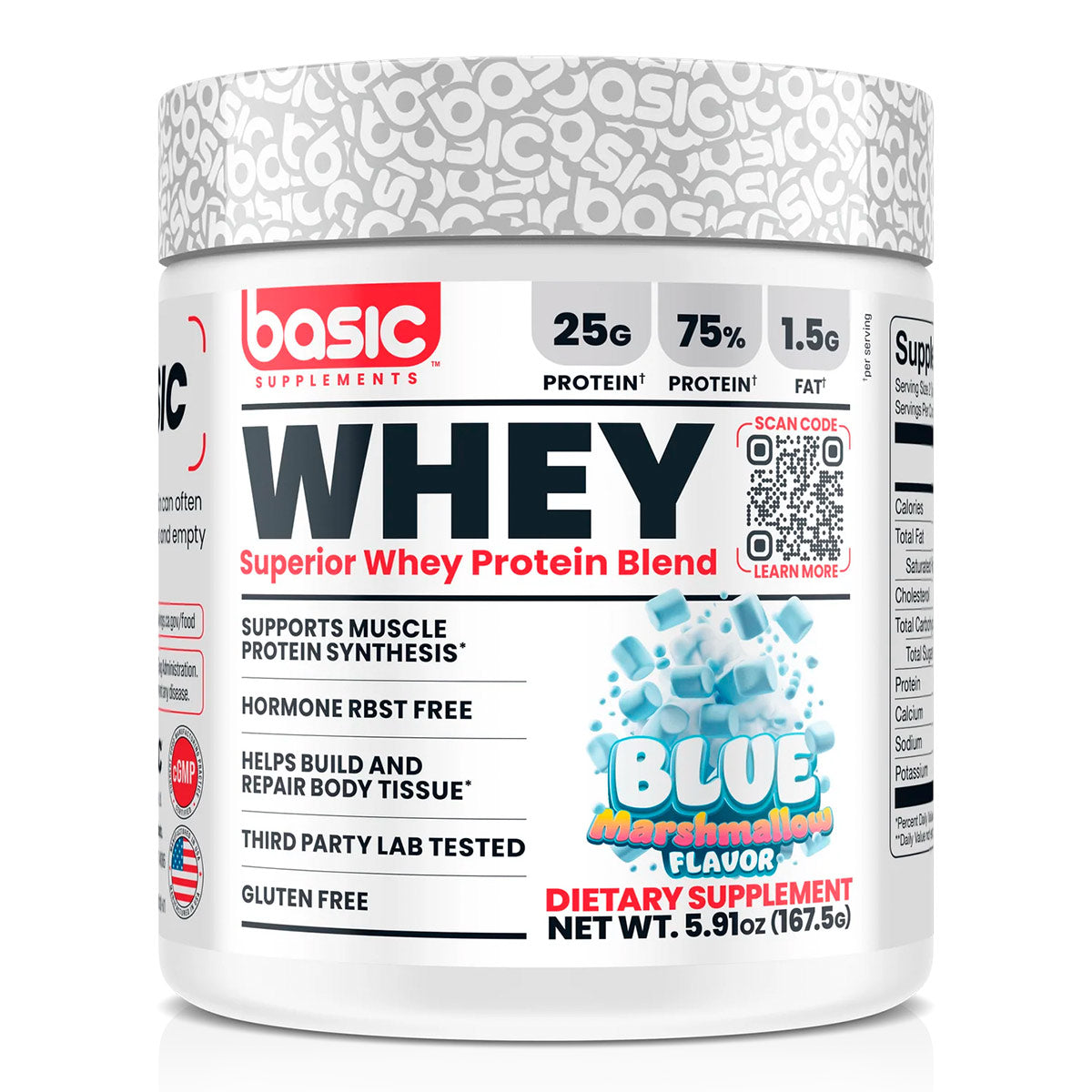 Whey Protein sabor Blue Marshmallow 175 Gramos - Basic — Vindo