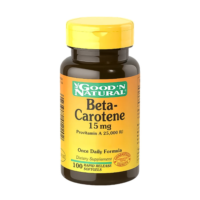 Beta Carotene (Betacaroteno) 15 mg 100 Softgel Good N´Natural