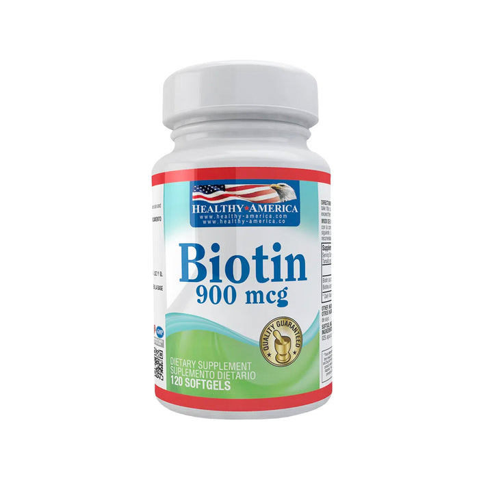 Biotin 900mcg Softgels Biotina   - Healthy America