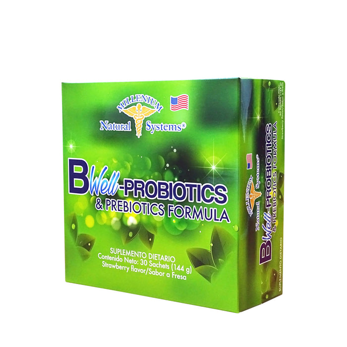 BWell Probioticos y Prebioticos Formula 30 Sachets Narutal Systems Milleium
