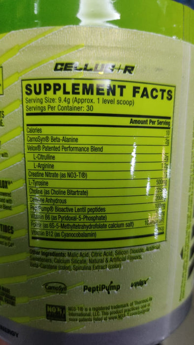 C4 original Cellucor sabor Sour Green Apple Pre entreno 30 servicios