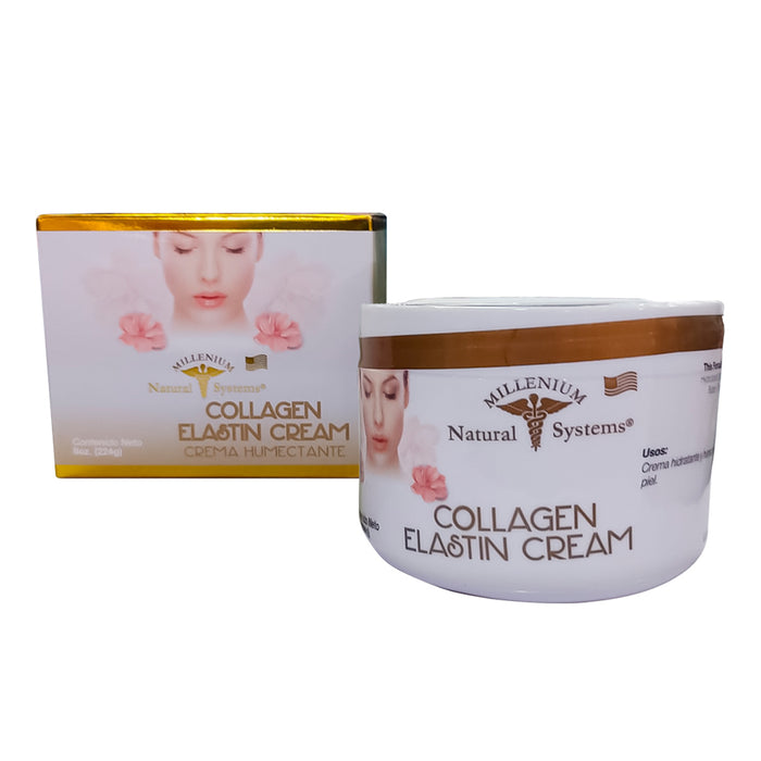 Colágeno y Elastina Crema Facial  224gr Natural Systems Millenium