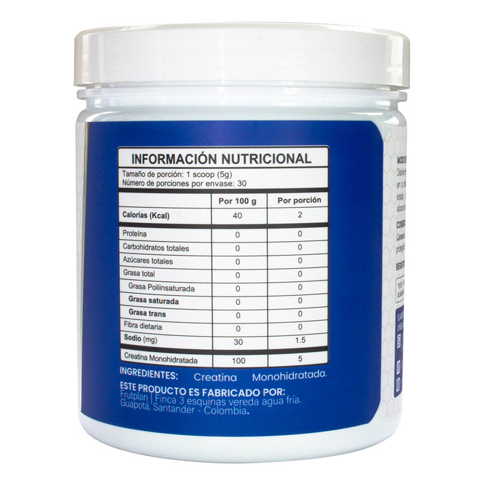 Creatina Monohidratada 150 gramos sin Sabor Nexo