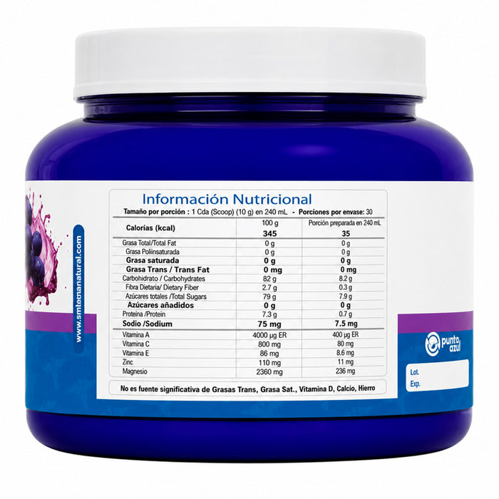 Graperesvt sabor a Uva 300 g 30 porciones Natural Systyems