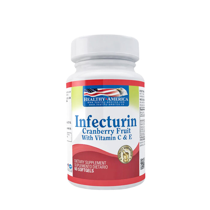 Infecturin Cranberry Fruit With Vitamin C & E 60 Softgels Healthy America