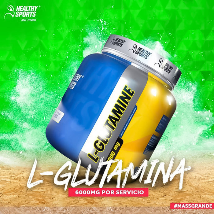 L-Glutamine 6000 MG Glutamina en polvo 360 gr 60 servicios Healthy Sports