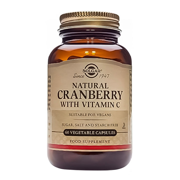 Natural Cranberry con Vitamina C 60 softgels Solgar