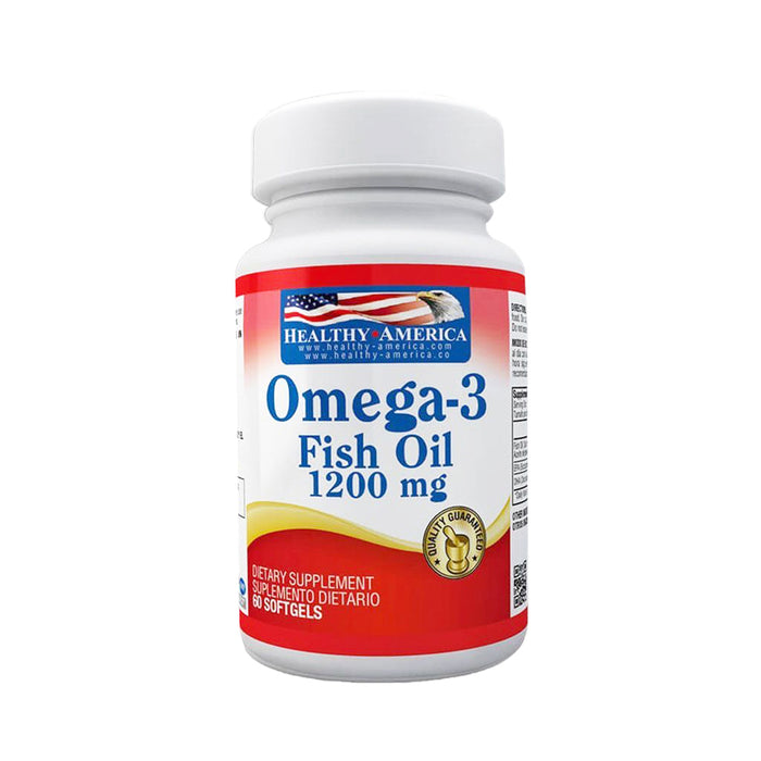 Omega 3 fish oil  1200mg 60 softgels Healthy America