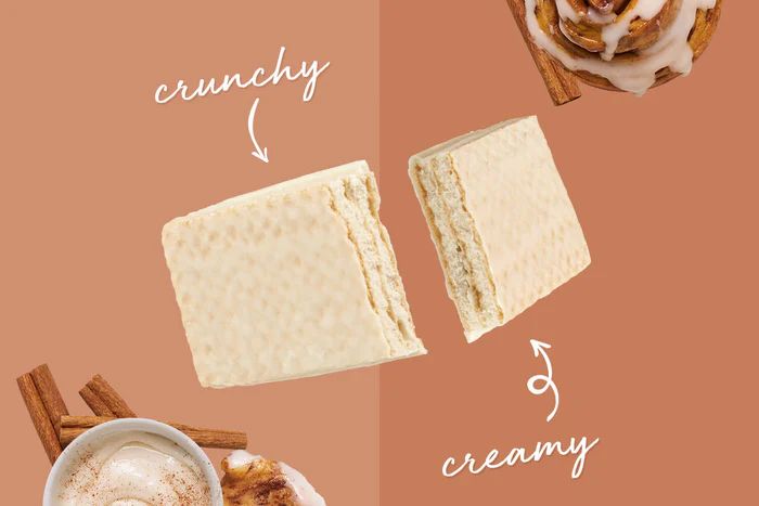 Barra de proteina Power Crunch sabor rollo de canela Cinnamon Roll