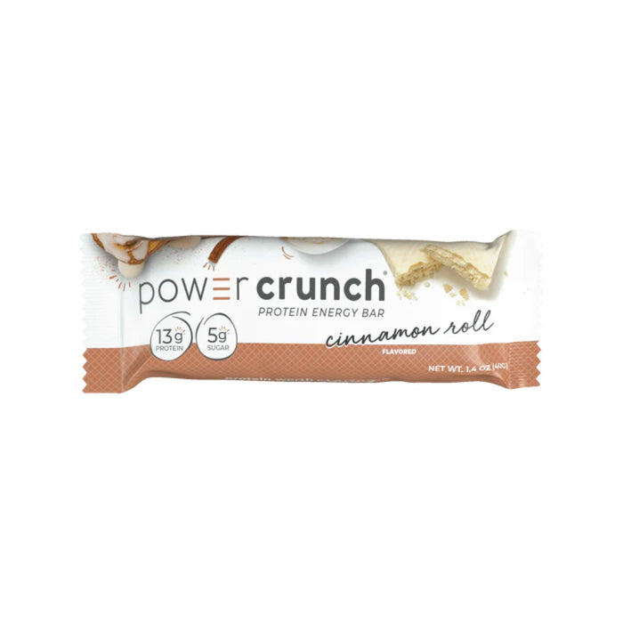 Barra de proteina Power Crunch sabor rollo de canela Cinnamon Roll