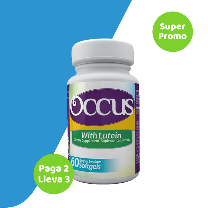 Paga 1 lleva 2 Occus (luteina) 60 softgel Healthy America 💥 Super Promo 💥