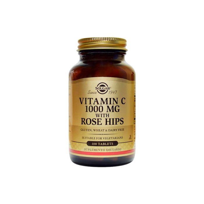 Vitamin C 1000 mg con Rose Hips Solgar 100 tabletas