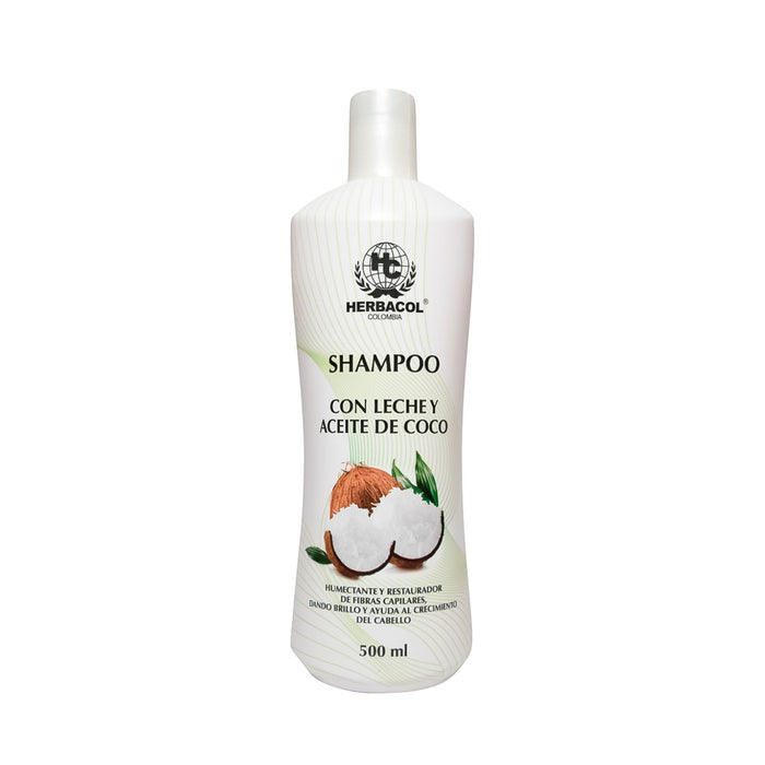Shampoo con Leche y Aceite de Coco Herbacol
