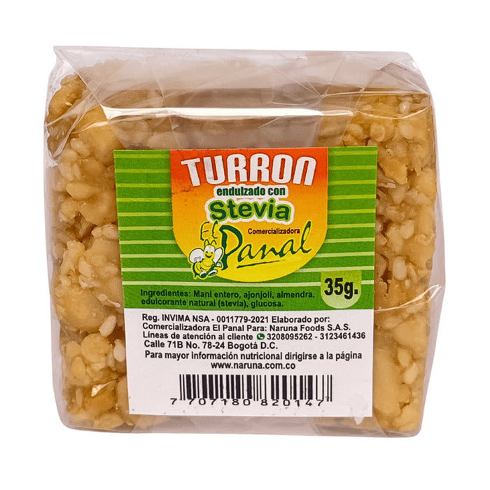 Turrón Con Stevia 35g El Panal