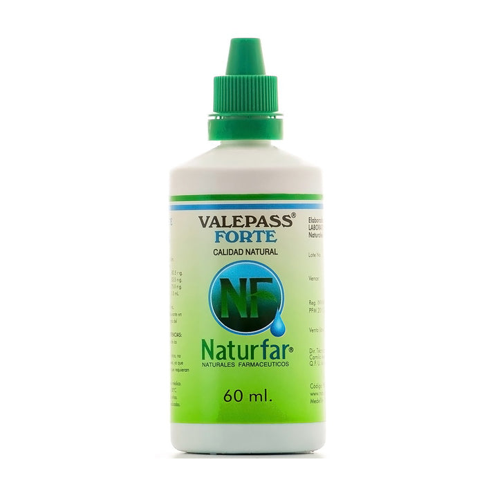 Valepass Forte (Valeriana - Passiflora - Toronjil) Extracto x 60ml Gotas  Naturfar