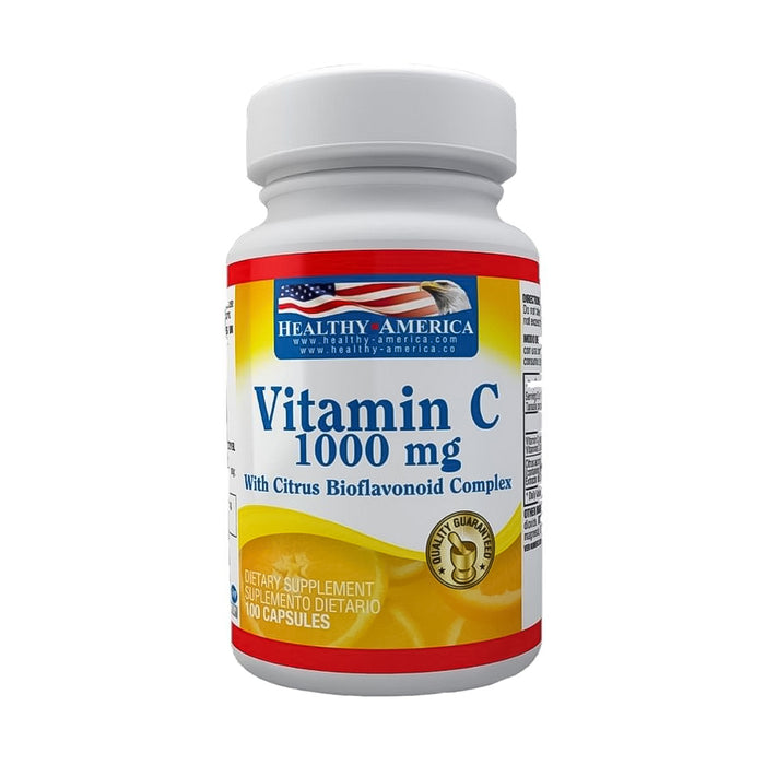 Vitamina C 1000 mg with Citru Bioflavonoides 100 capsulas Healthy America
