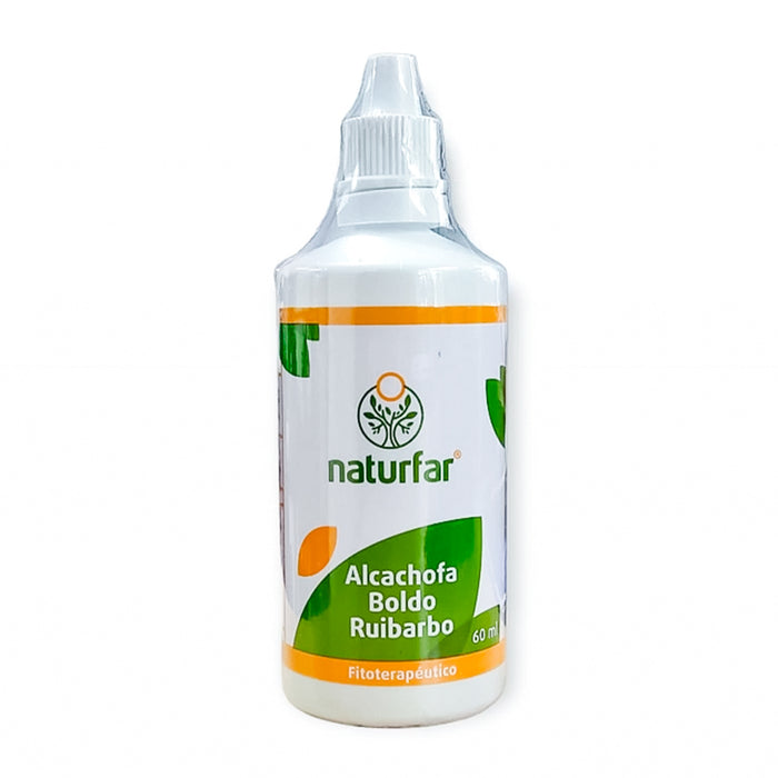 Alcachofa Boldo Ruibarbo Extracto 60ml Naturfar