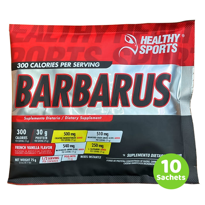 Barbarus Proteína Hipercalorica x 10 Sachets Healthy Sports