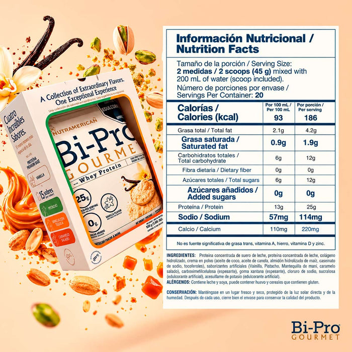 Bi-Pro Gourmet Proteina 930g Nutramerican
