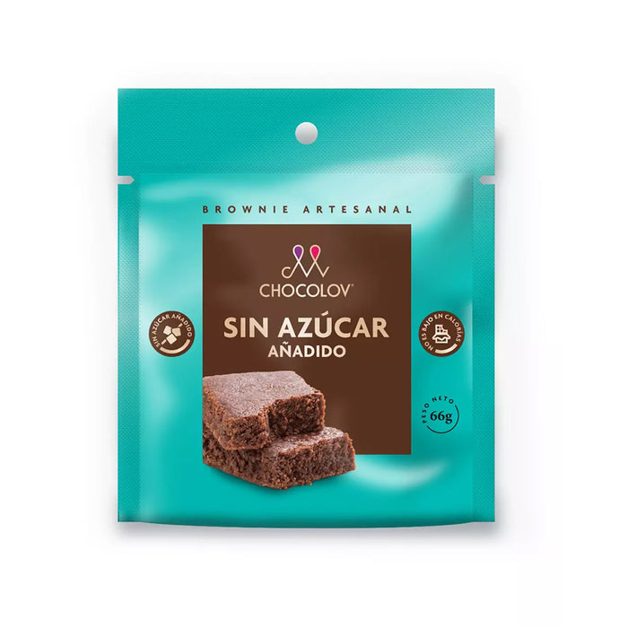 Brownie Sin Azúcar Chocolov Artesanal 66gr