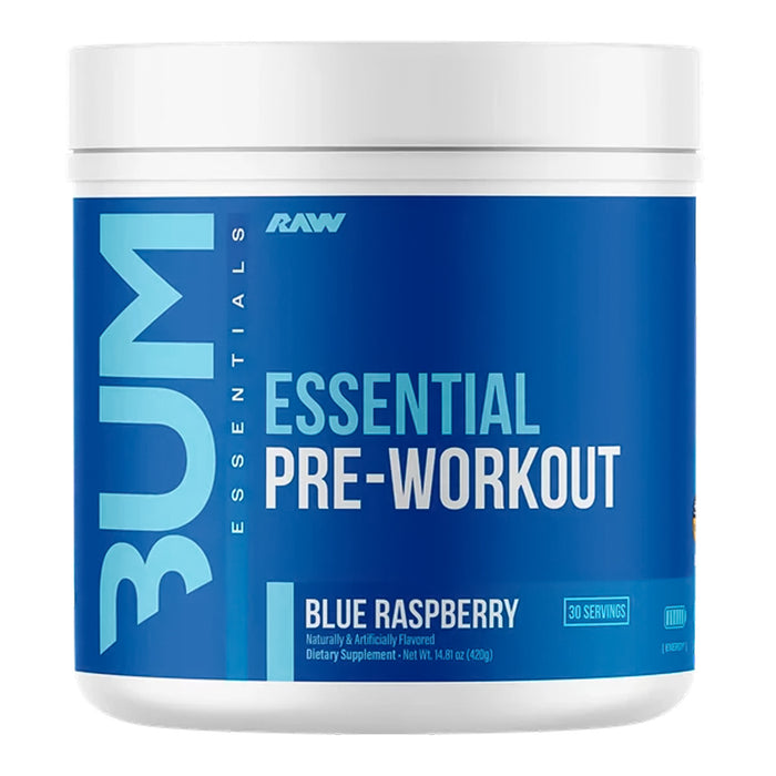 Cbum essential Pre-workout 30 servicios Blue Raspberry Raw Nutrition