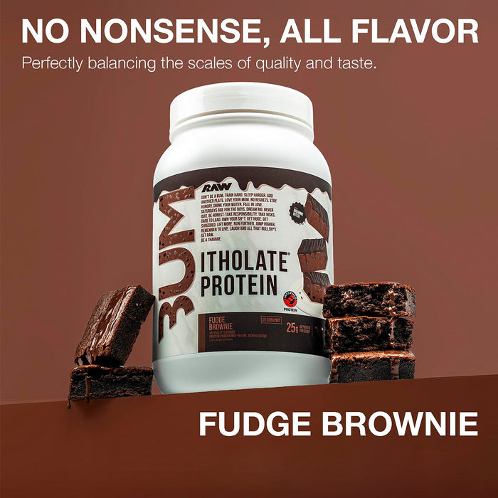 Bum Itholate Proteina Aislada 25 servicios Fudge Brownie Raw Nutrition