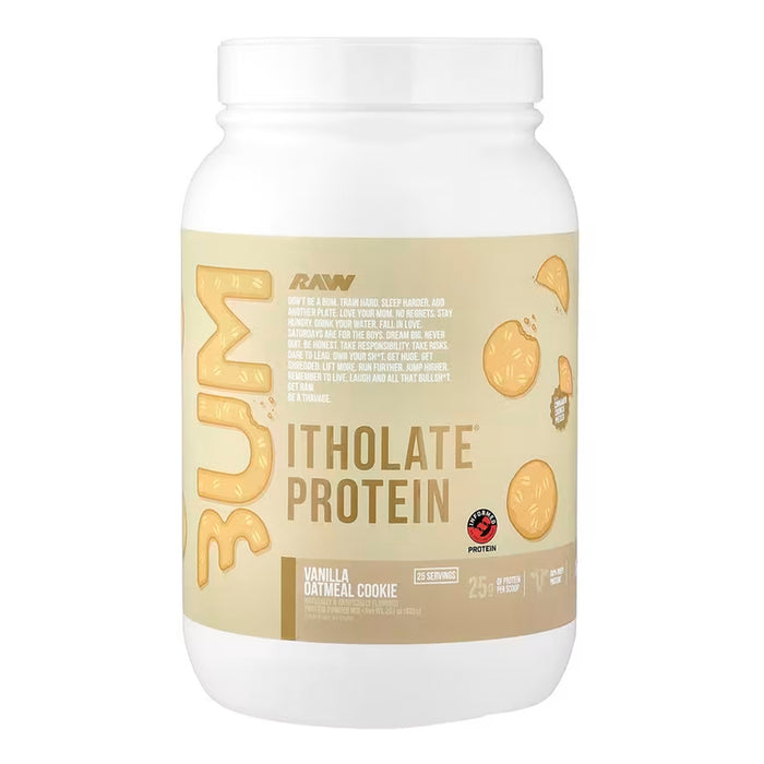 Bum Itholate Proteina Aislada 25 servicios Vanilla Datmeal Cookie Raw Nutrition