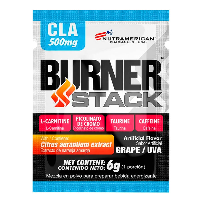 Burner Stack Cla sabor Uva 6 gramos Sachet Nutramerican