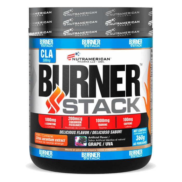 Burner Stack L-carnitina Cla en polvo 360g Nutramerican
