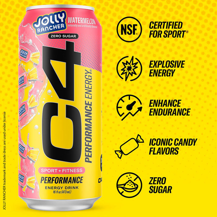 Bum Energy Drink Jolly Rancher Watermelon 355 ml Raw Nutrition