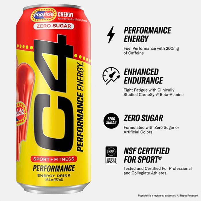 Bum Energy Drink PopSicle Cherry 355 ml Raw Nutrition