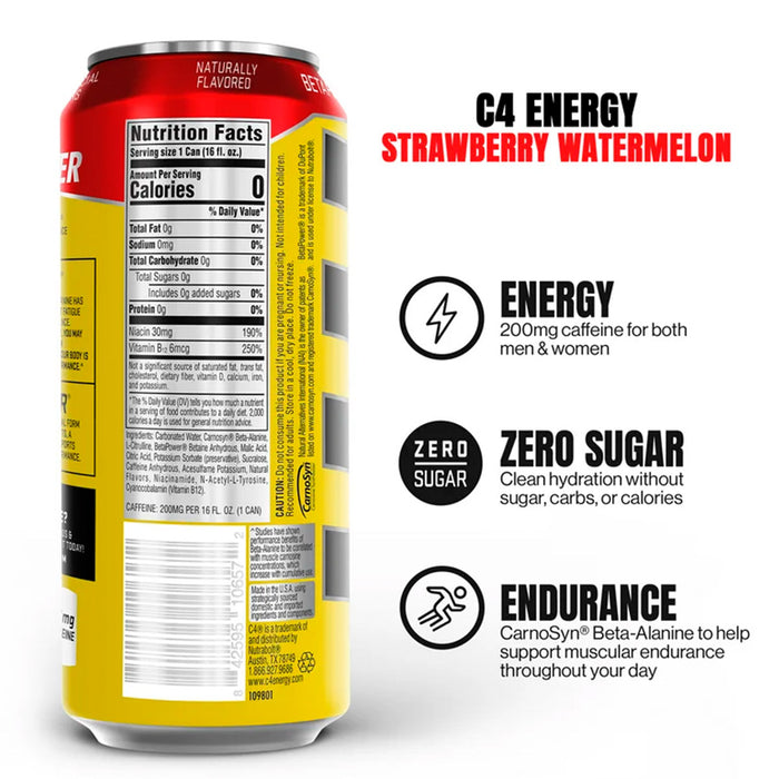 C4 Performance Energy Drink Strawberry Watermelon Ice Cellucor