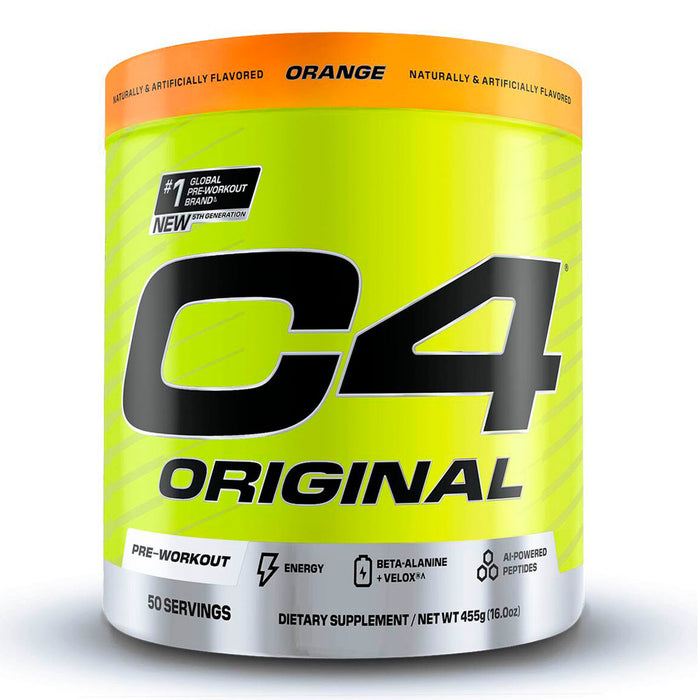 C4 Original Pre-Workout 50 Servicios Sabor Orange Pre Entreno en polvo Cellucor