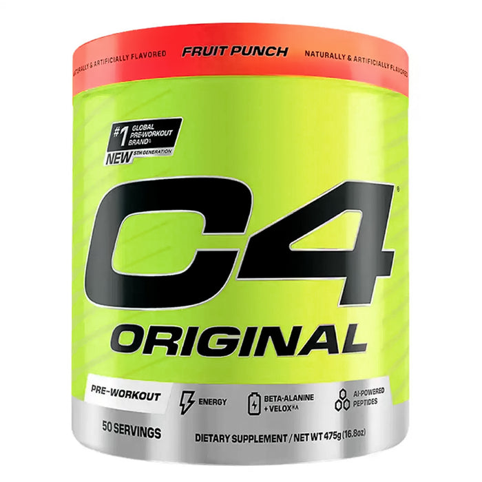 C4 Original Pre-Workout 50 Servicios Sabor Fruit Punch Pre Entreno en polvo Cellucor