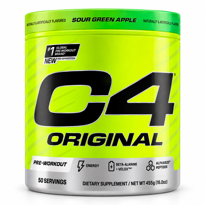 C4 original  sabor Green Apple Pre entreno 50 servicios Cellucor