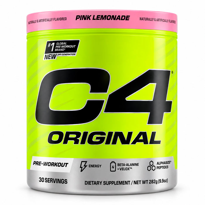 C4 original Cellucor sabor Pink lemonade Pre entreno 30 servicios