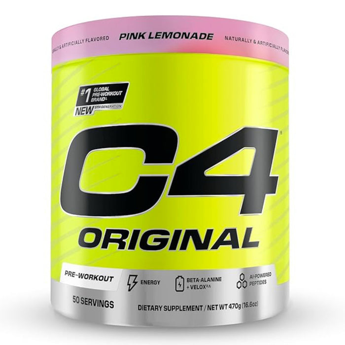 C4 original Cellucor sabor Pink lemonade Pre entreno 50 servicios