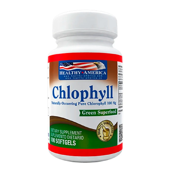 Chlophyll - CLOROFILA 100 mg 100 softgel Healthy America