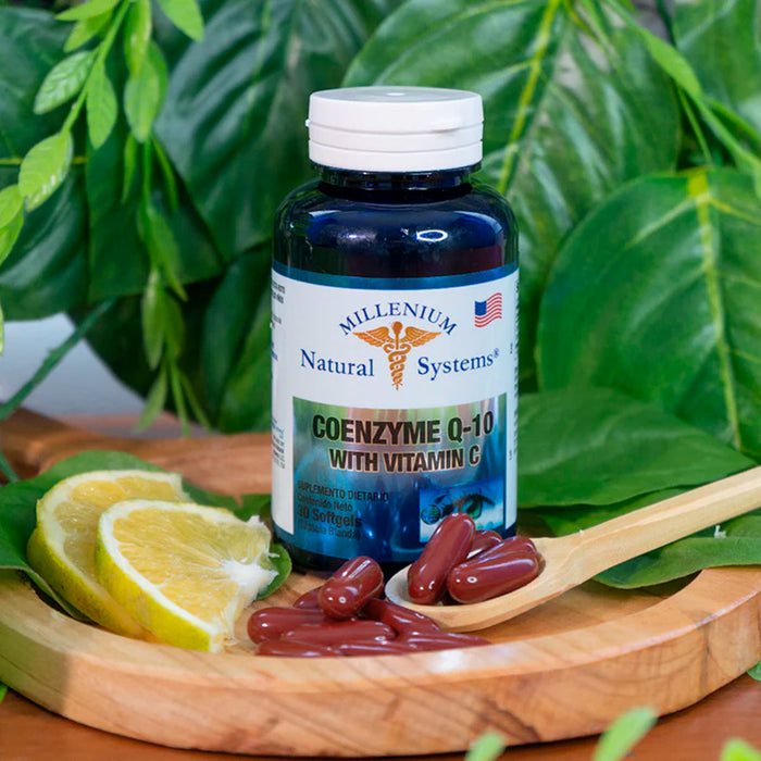 Coenzyme Q-10 con vitamina C 30 Softgels Natural Systems