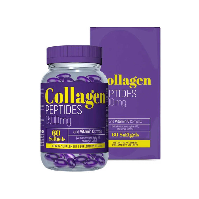 Hydrolyzed Collagen Peptides con Vitamina C Complex colágeno Healthy America