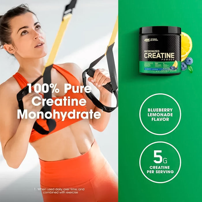 Creatine Powder sabor Bluberry lemonade 60servicios Optimum Nutrition