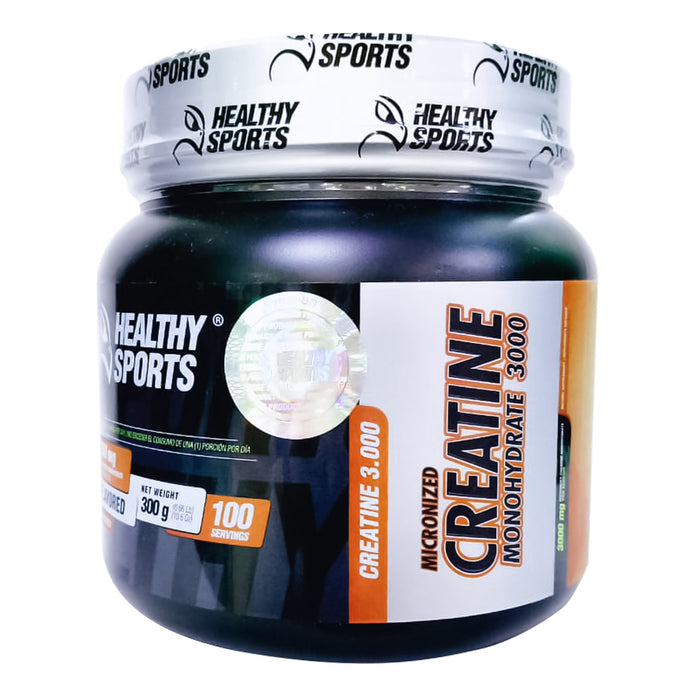 Creatina Monohidratada en Polvo 300 g 100 porciones – Healthy Sports