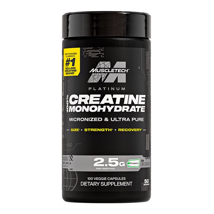 Platinum 100% Creatina Monohidratada 100 capsulas Muscletech