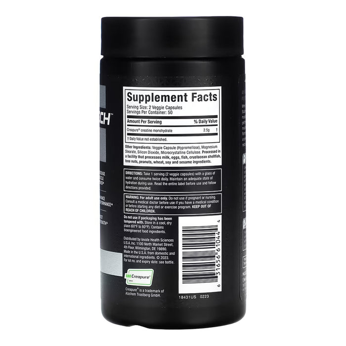 Platinum 100% Creatina Monohidratada 100 capsulas Muscletech