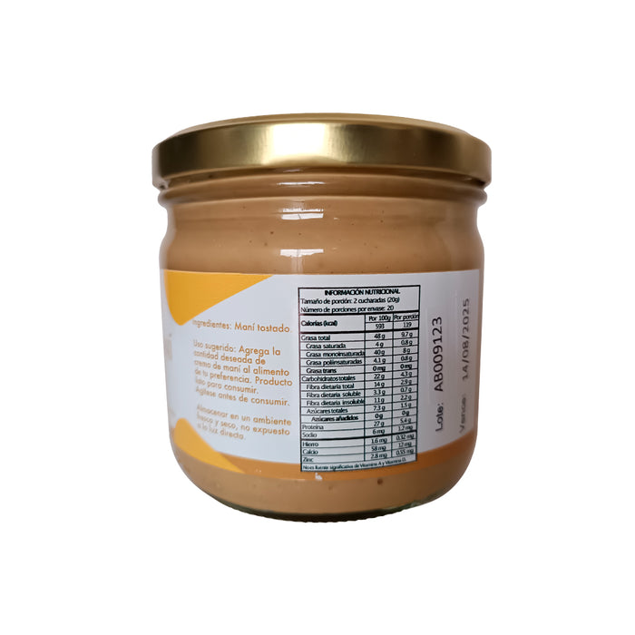 Crema de Maní Natural 400gr Golden Greens