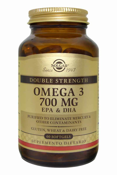 Omega 3 Double Strength 700 mg 60 Softgels - Solgar
