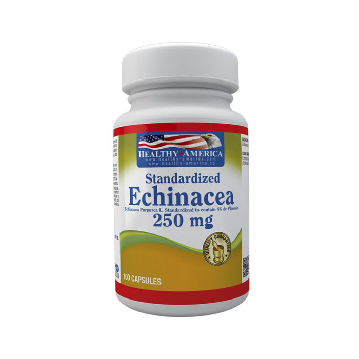 Echinacea 250 mg 100 cápsulas Healthy America